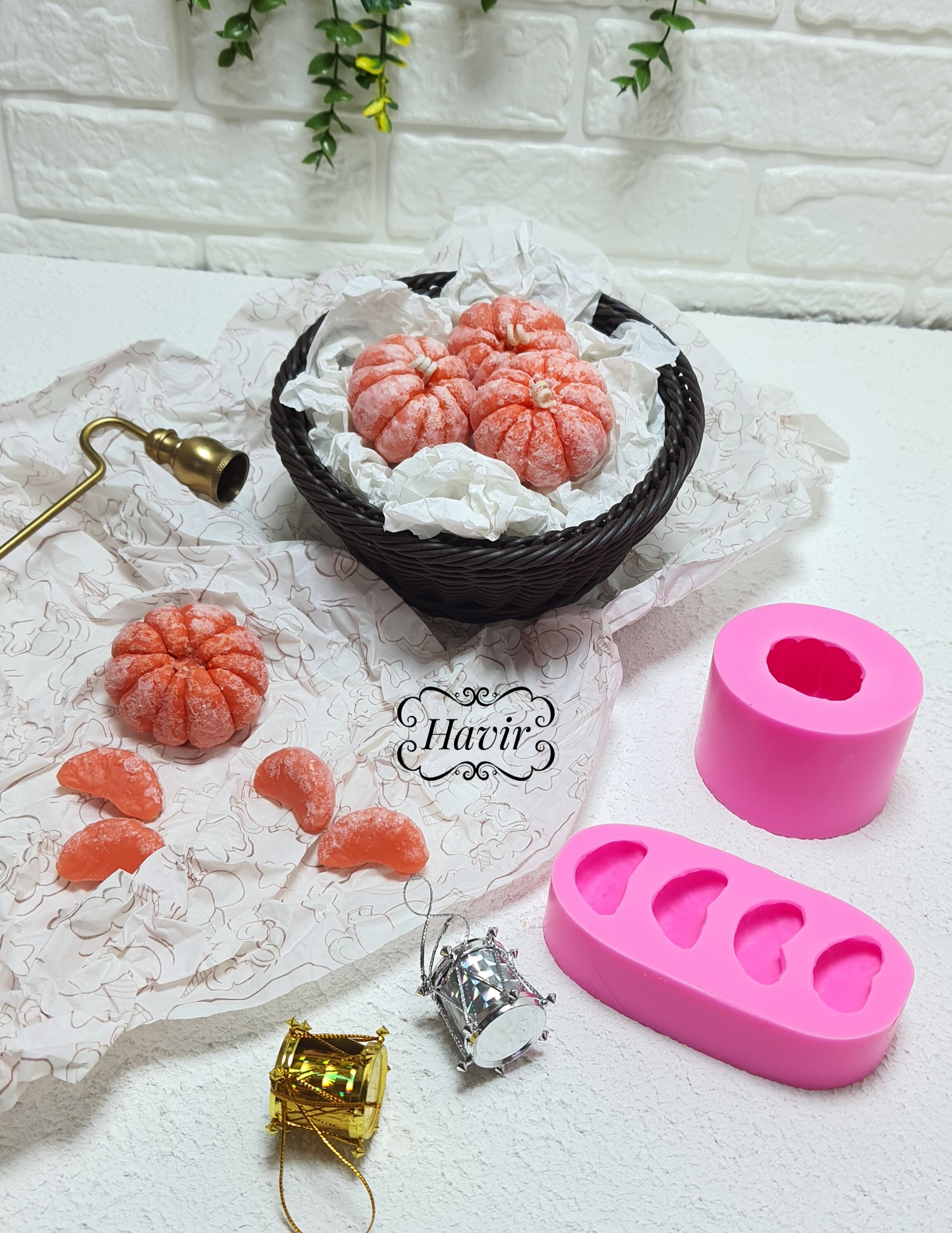 دو مدل قالب نارنگی درسته و قالب نارنگی ۴ عددی باهم